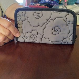 Thirty One gray flower wallet